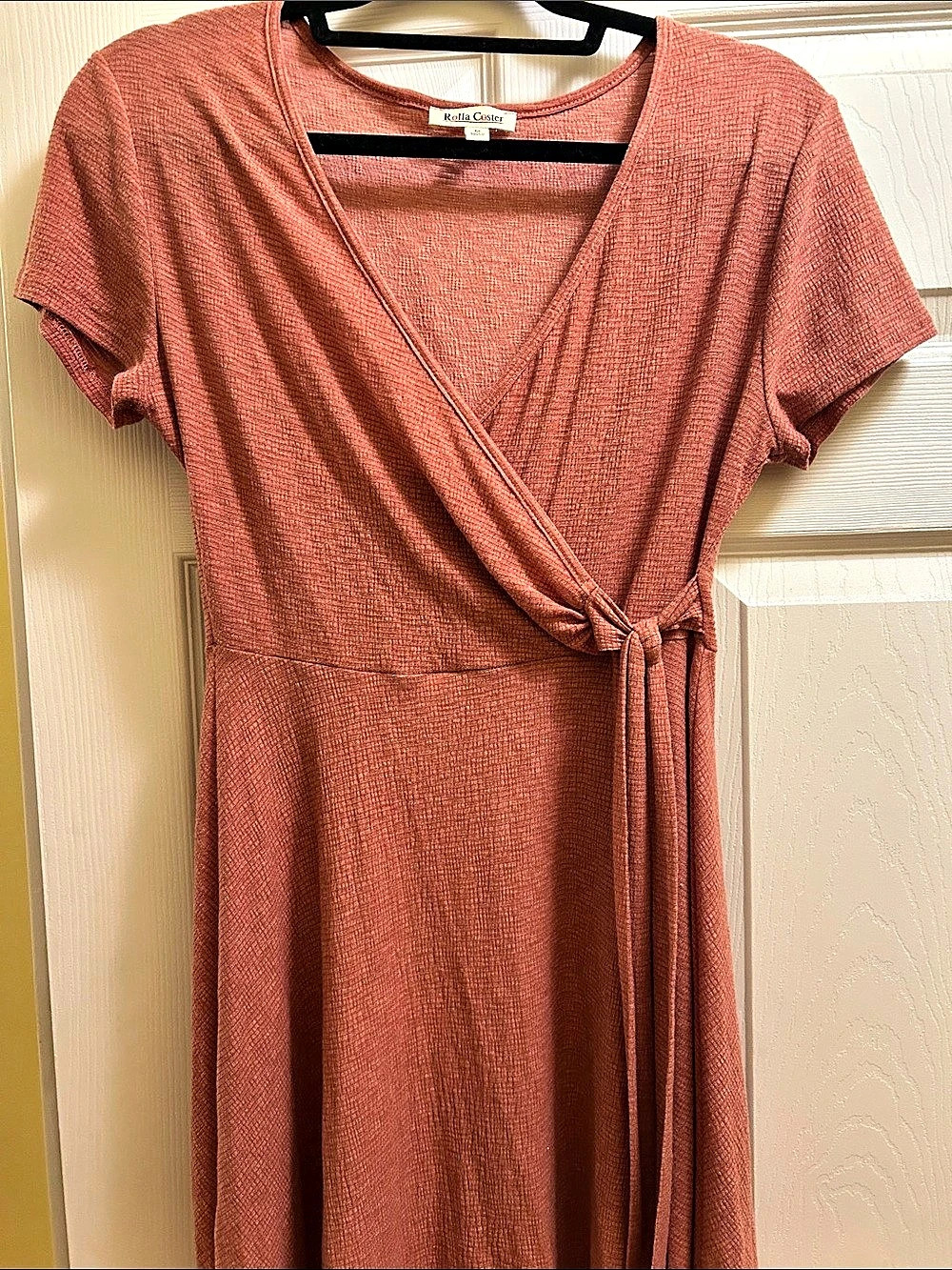 Pink Wrap Mini Dress - Size Medium Like New